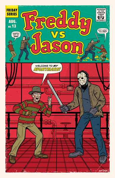 Matt Talbot "Freddy Vs Jason" Print