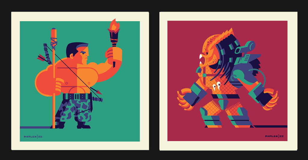 Tom Whalen "If it bleeds, we can kill it" Print Set