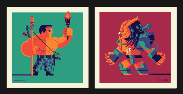 Tom Whalen "If it bleeds, we can kill it" Print Set