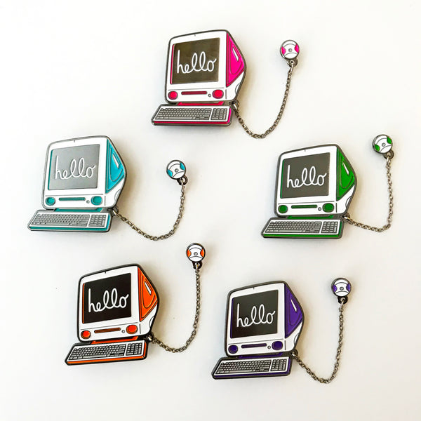 Miranda Dressler "iMac G3 - circa 1994" Framed Pin Set