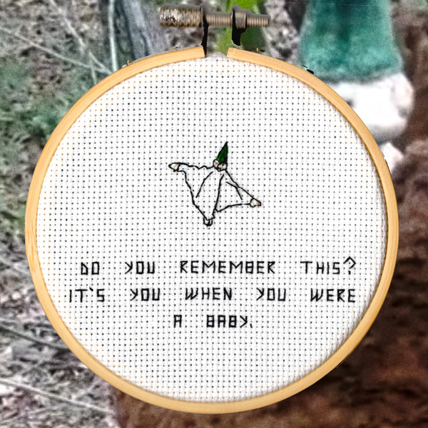 Oh Sew Nerdy "Do you remember this? It's you when you were a baby."