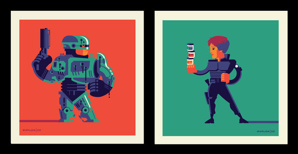 Tom Whalen "Murphy. It's you." Print Set