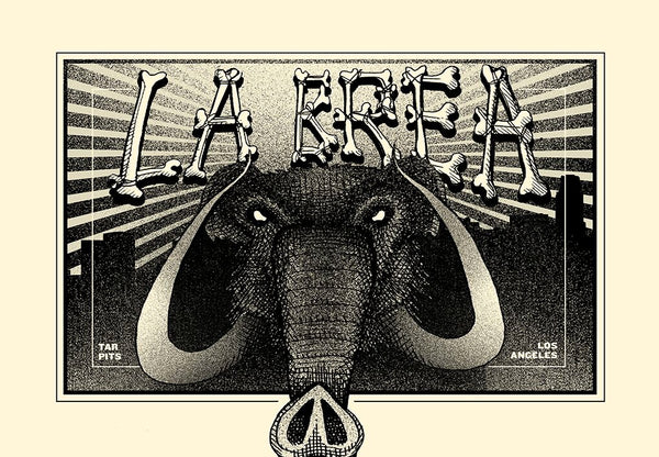 Shane Lewis "La Brea Tar Pits" Postcard Print