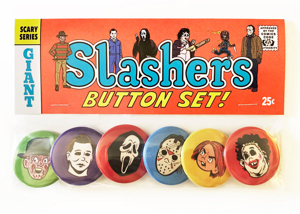 Matt Talbot "Slasher!" Button Set