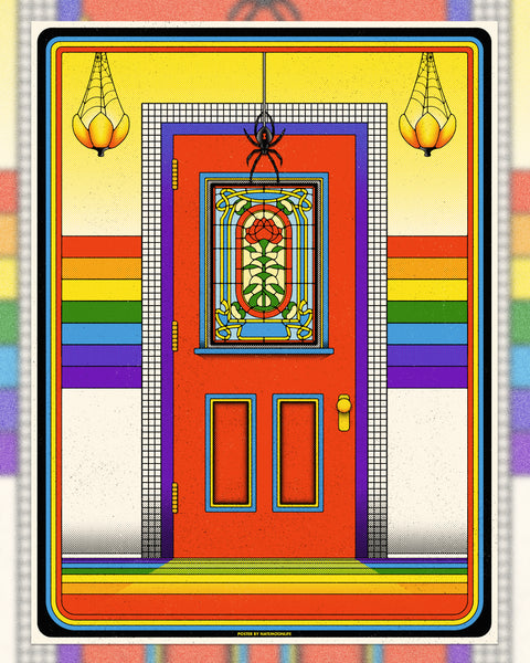 NateMoonLife "The Rainbow Room" Framed Print