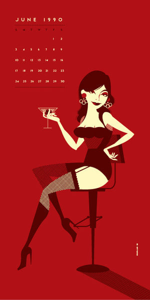 Tom Whalen “Verhoeven Girls : June ’90” Print