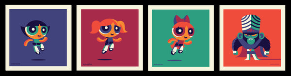 Tom Whalen "Who you calling cute?" Print Set