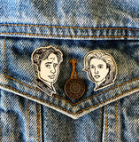 Miranda Dressler "Mulder and Scully" enamel pins