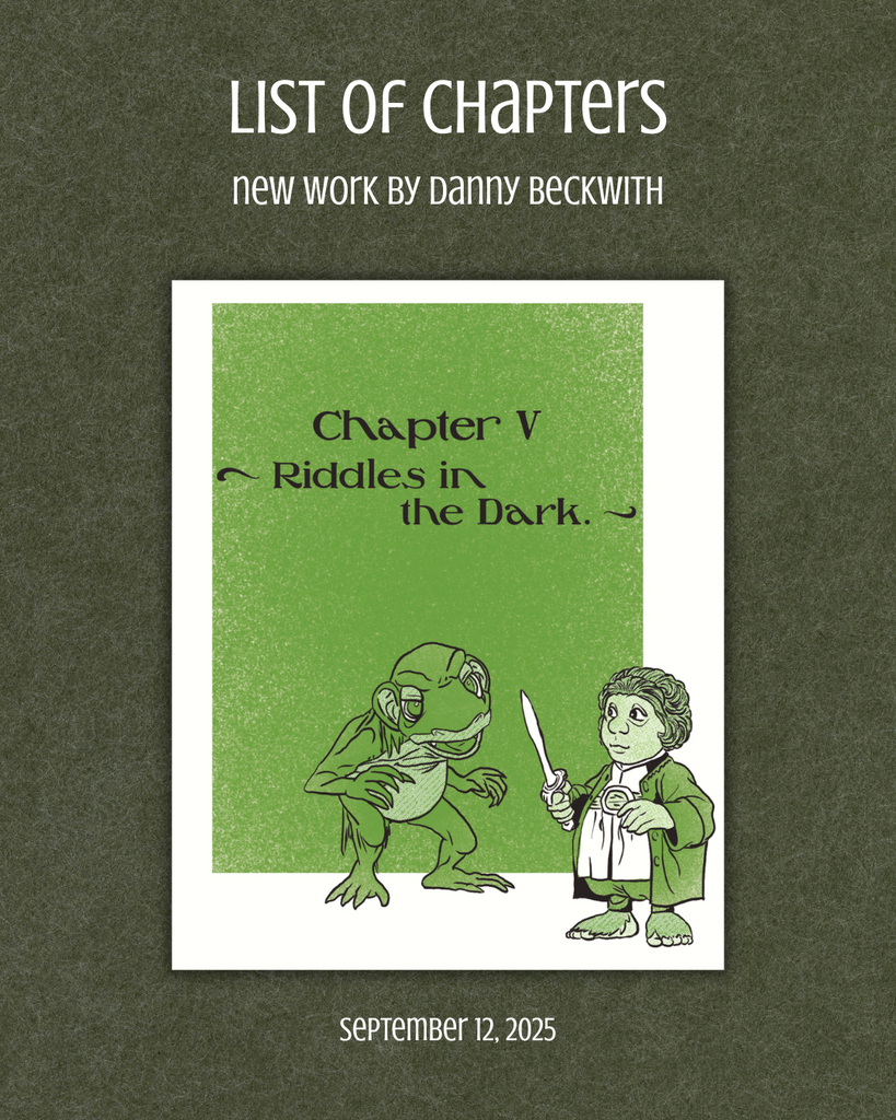 Danny Beckwith "List of Chapters"