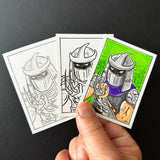 John D-C "1980s Super Villain Sketch Cards - Shredder"