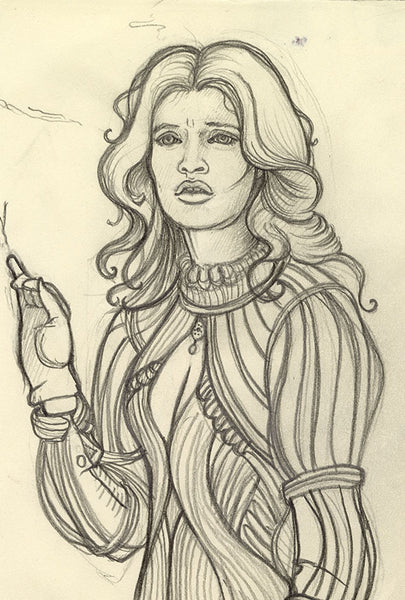 Leah Kellaway "Yennefer Original Drawing"