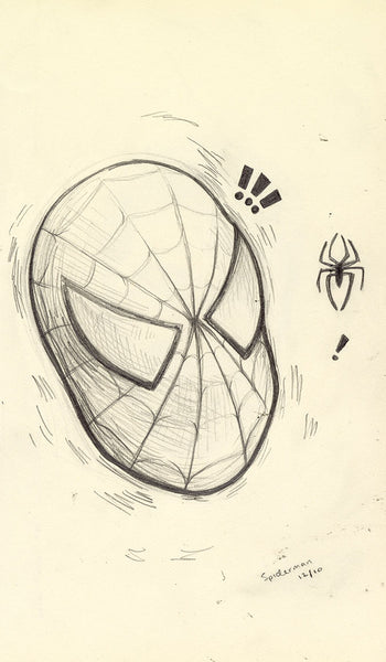 Leah Kellaway "Spiderman Original Drawing"