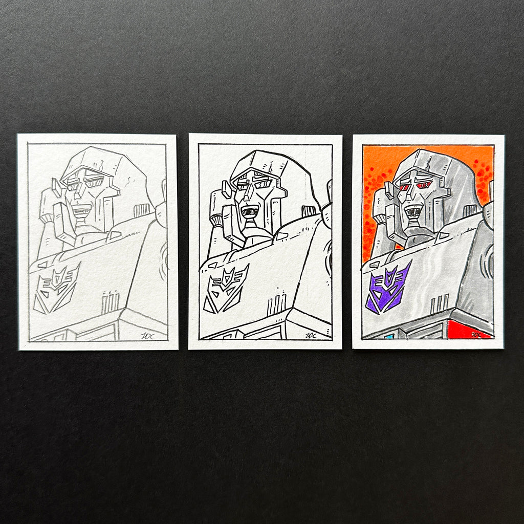 John D-C "1980s Super Villain Sketch Cards - Megatron"