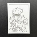 John D-C "1980s Super Villain Sketch Cards - Shredder"