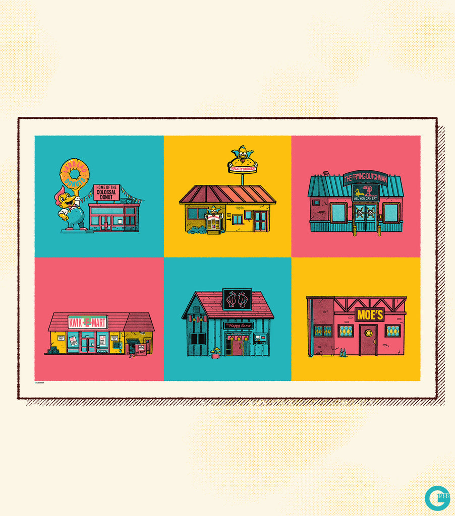 Ian Glaubinger "A Taste of Springfield" Print