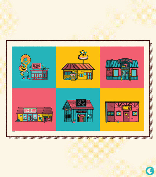 Ian Glaubinger "A Taste of Springfield" Print
