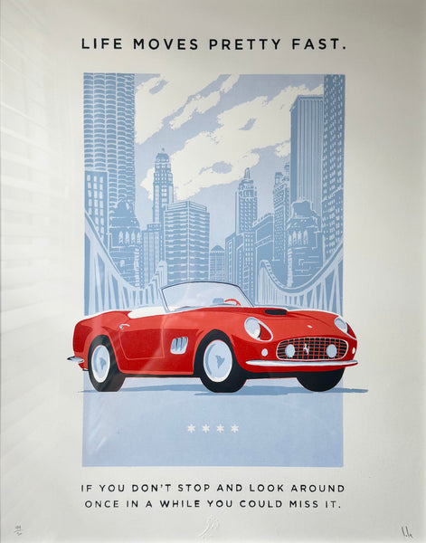 Cole Stott "Life Moves Pretty Fast" Print