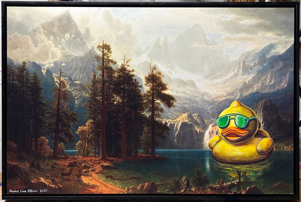 Seamus Liam O'Brien + Albert Bierstadt "Sierra Nevada 1 (with rubber duck)"