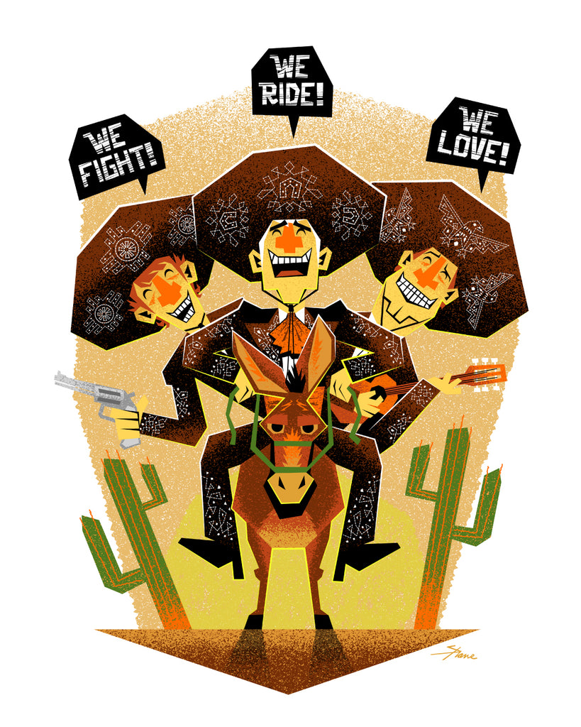 Shane Houston "We Fight!, We Ride!, We Love!" Print