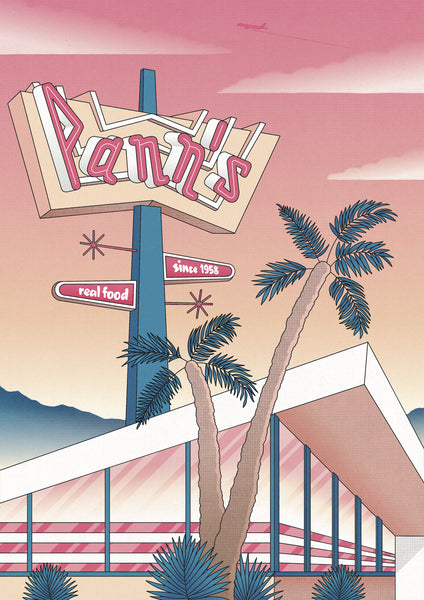 Andrew Joyce "Pan's Diner" Print
