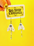 BIG BABY EARRINGS KITTY COLVIN "Big Baby Earrings Raised by Rainbows Collection (Muppet Ghosts)"