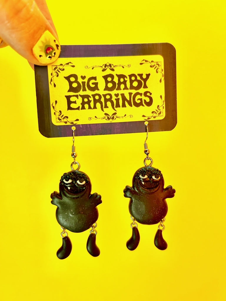 BIG BABY EARRINGS KITTY COLVIN "Big Baby Earrings Raised by Rainbows Collection (Dancing Splurge)"