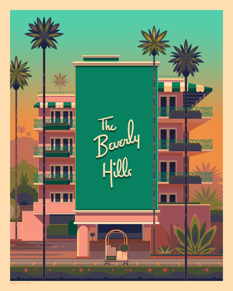 George Townley "Beverly Hills Hotel" Print