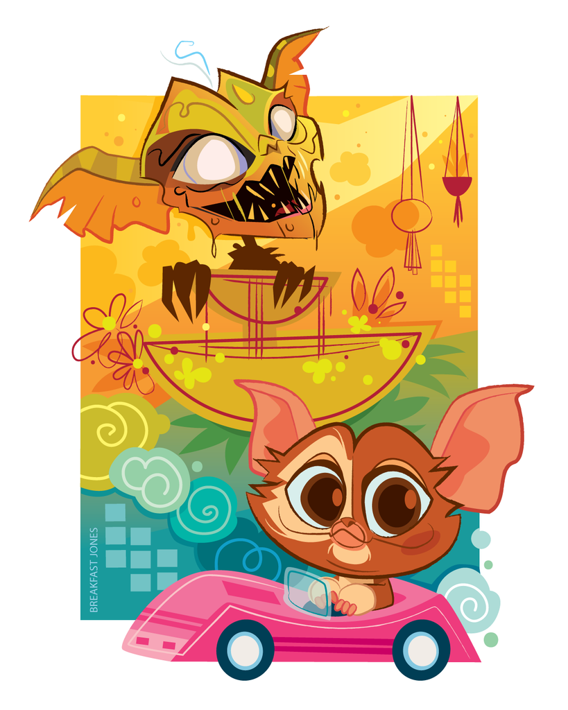 Breakfast Jones "Gremlins" Print