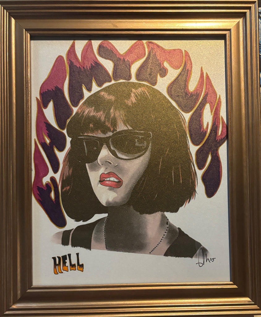 Brian Methe "Eat My F*@k" Framed Print
