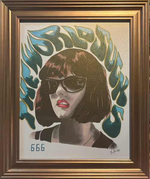 Brian Methe "The World Sucks" Framed Print