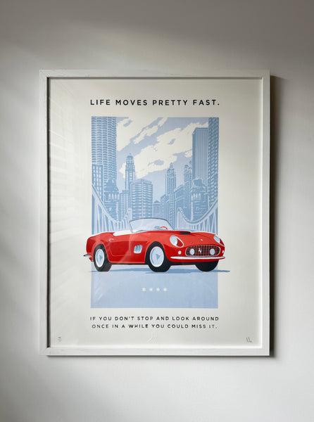 Cole Stott "Life Moves Pretty Fast" Framed Print