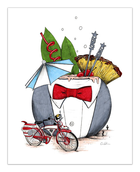 Carrie Anne Hudson "Pee-Wee's Big Tiki" Print