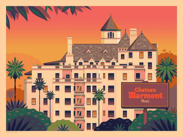 George Townley "Chateau Marmont" Print