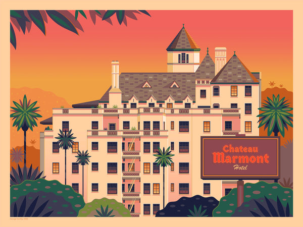 George Townley "Beverly Hills Hotel" Print