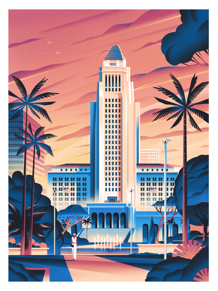 Clement Barbe "City Hall" Framed Print