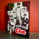 Leah Kellaway "Clue Alternative Movie Poster" Wood-Mounted Print
