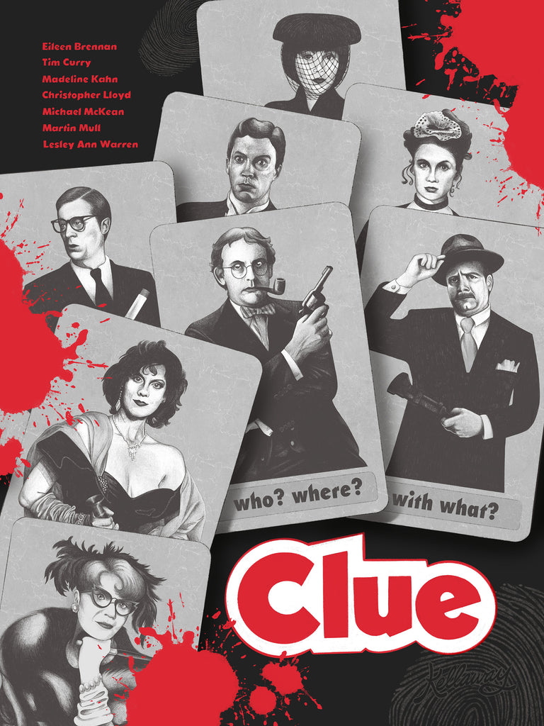 Leah Kellaway "Clue Alternative Movie Poster" Print