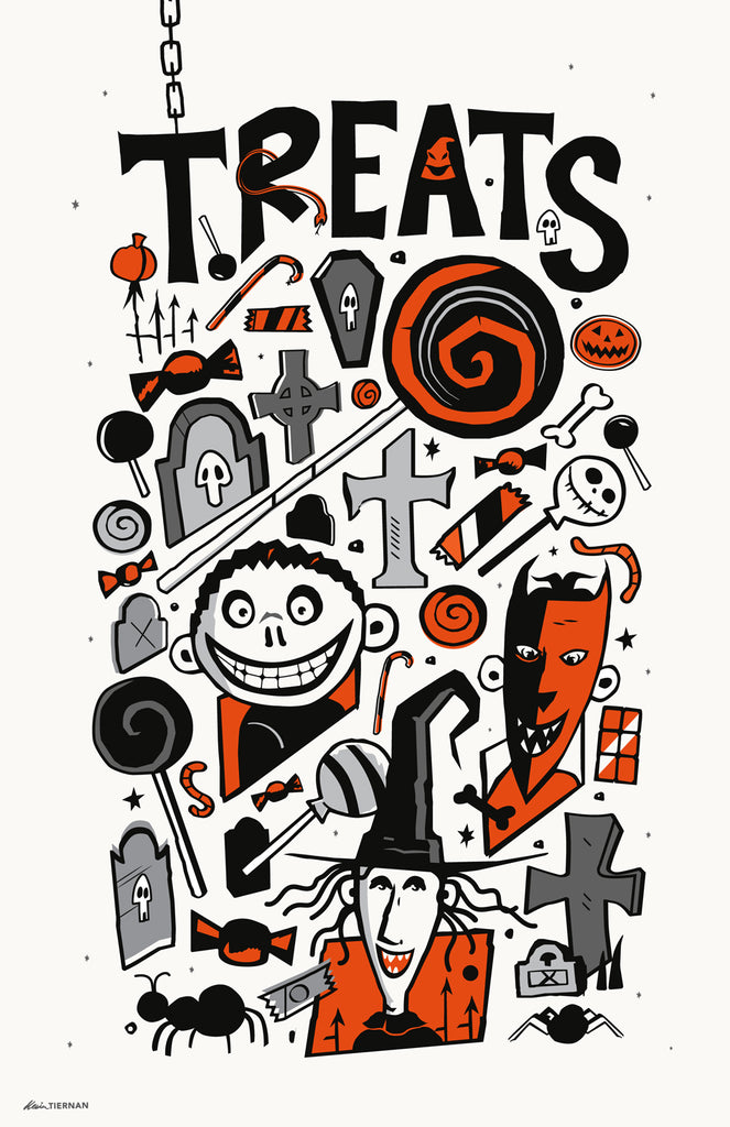 Kevin Tiernan "Halloween's Finest Trick or Treaters" Print