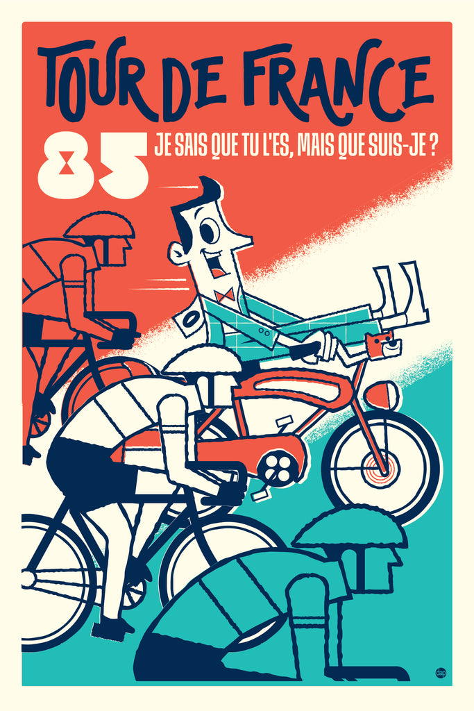 Dave Perillo "Tour de France 1985" Print