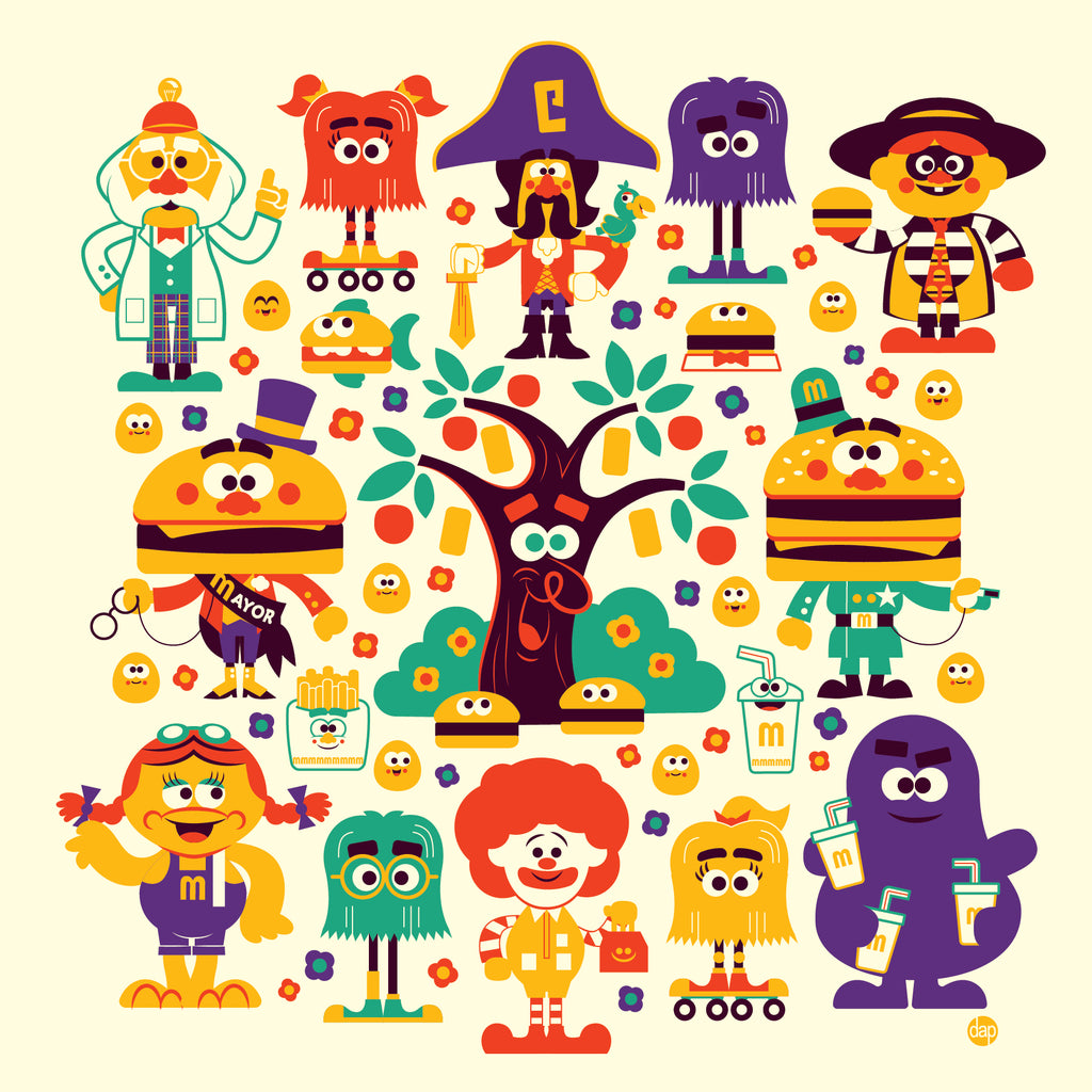 Dave Perillo "All Around the Hamburger Patch" Print