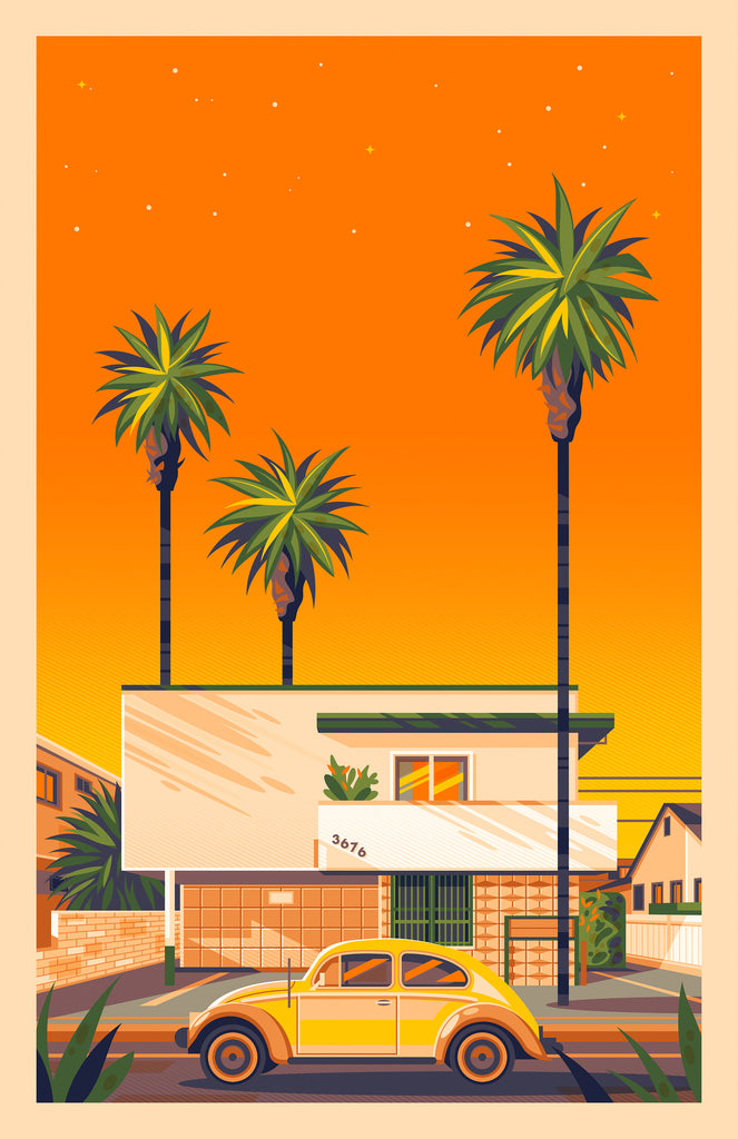 George Townley "Dingbat House on Keystone (Retrospective Edition)" Framed Print