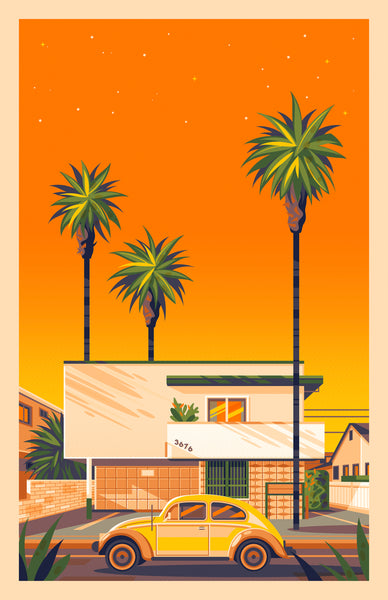 George Townley "Dingbat House on Keystone (Retrospective Edition)" Framed Print