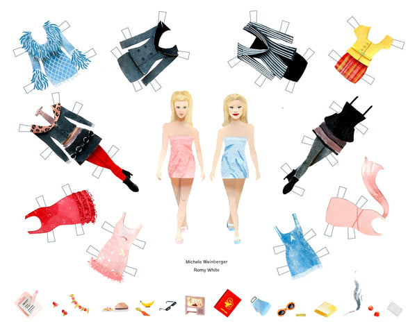 Erin Maala "Have a Romy and Michele Day! Paper Dolls" Print