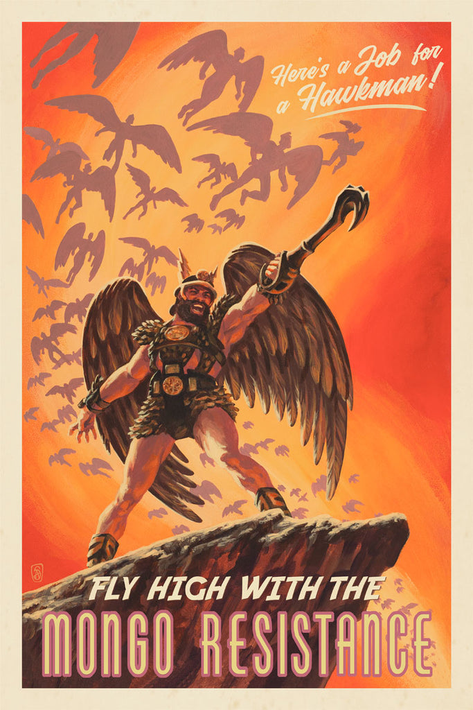 Stephen Andrade "Fly High with the Mongo Resistance" print