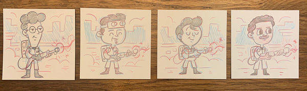 Dave Perillo "Cross the Streams" Sketch Set