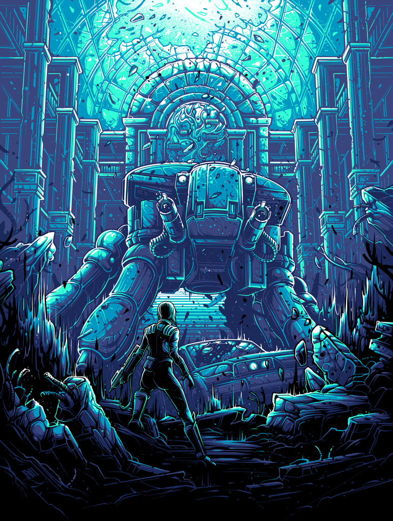 Dan Mumford “A puppet without a Ghost.” framed print