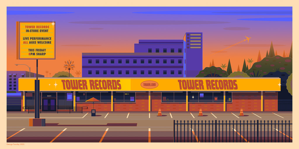 George Townley "Tower Records" Print