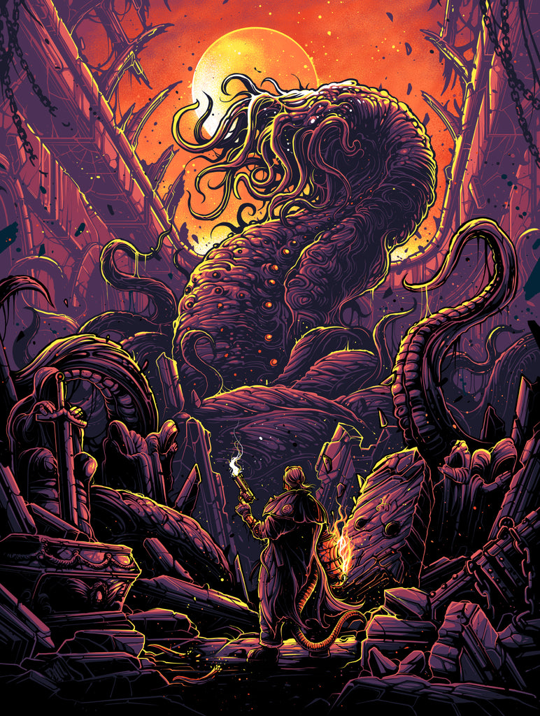 Dan Mumford “In the absence of light, darkness prevails.”   Glitter variant - print