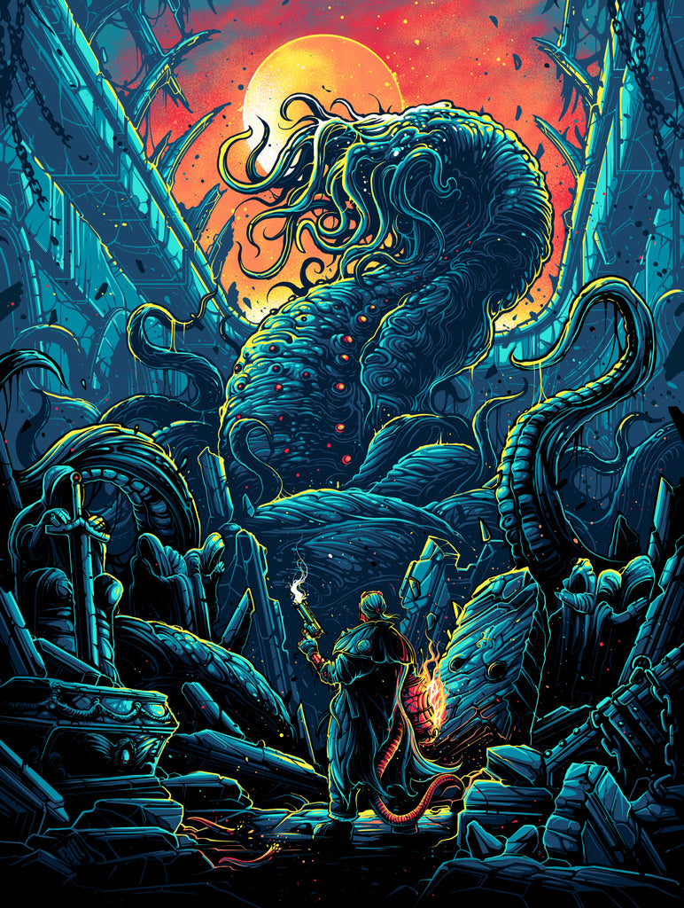Dan Mumford “In the absence of light, darkness prevails.” framed print