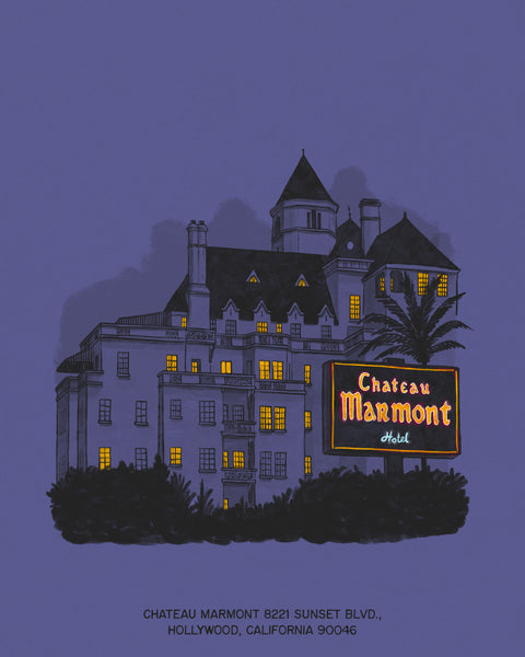 Henry Kaye "Chateau Marmont (Color Variant)" Print